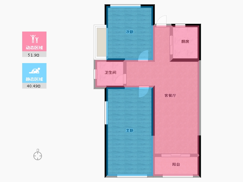 海南省-三亚市-水三千-82.69-户型库-动静分区