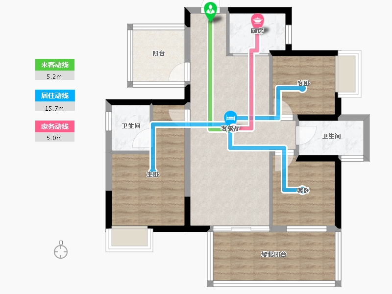 广西壮族自治区-南宁市-中建邕和府-81.46-户型库-动静线