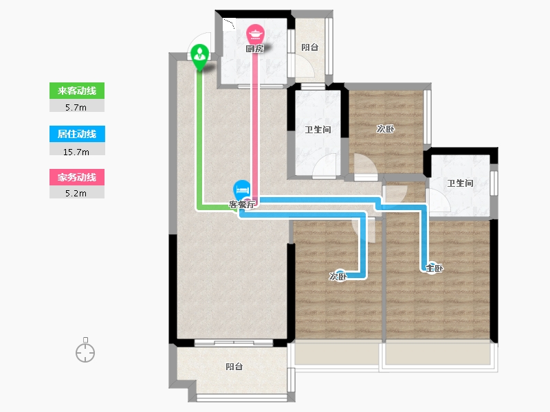 广西壮族自治区-玉林市-永利印象-91.10-户型库-动静线