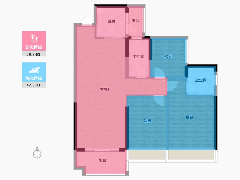 广西壮族自治区-玉林市-永利印象-91.10-户型库-动静分区