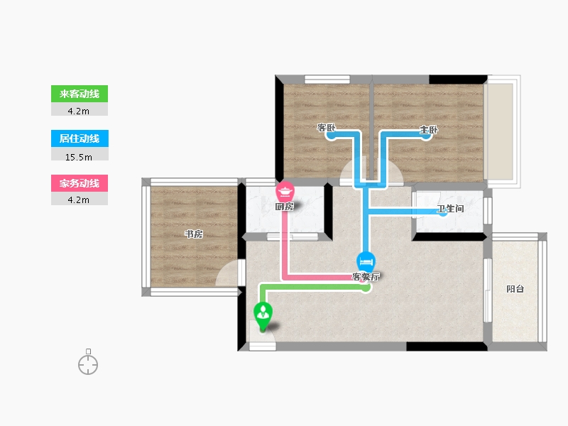 广西壮族自治区-南宁市-深石汉华锦上城-59.31-户型库-动静线