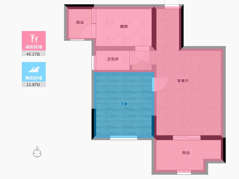 广西壮族自治区-北海市-圣美阳光家园四期-47.95-户型库-动静分区