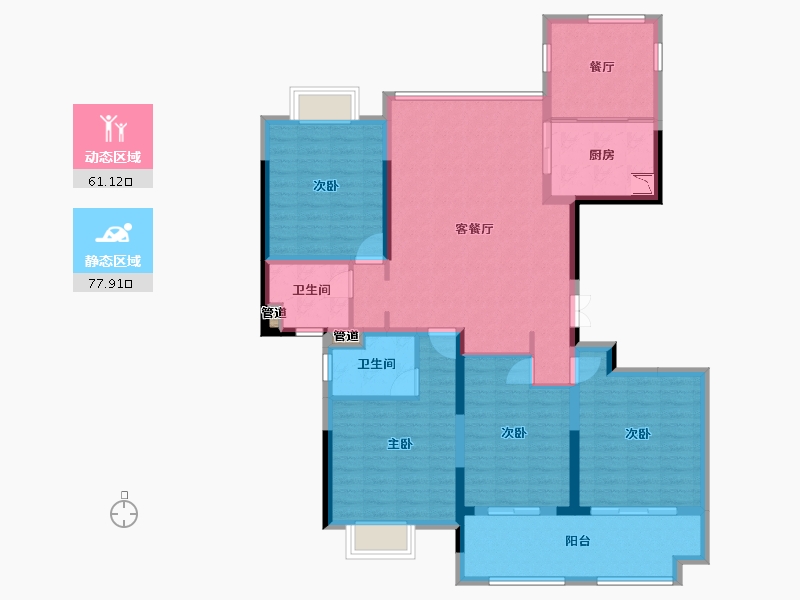 广西壮族自治区-桂林市-桂林三江望族-125.21-户型库-动静分区