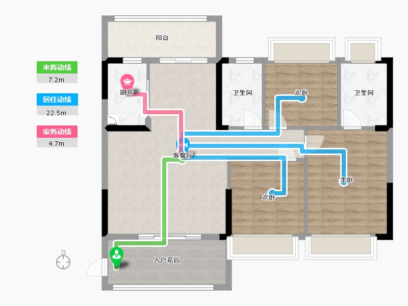 广东省-中山市-水韵名门-96.80-户型库-动静线