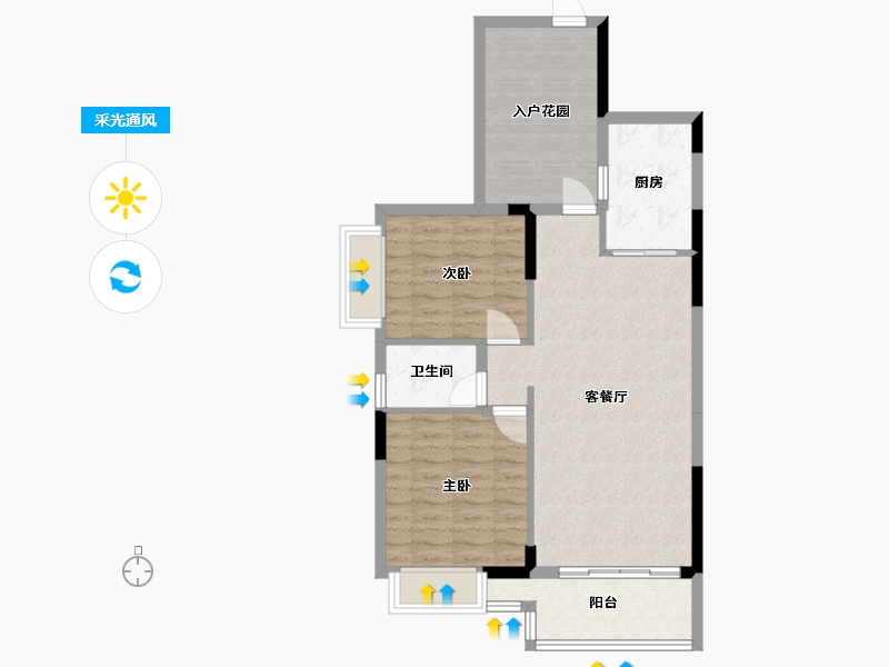 广西壮族自治区-桂林市-万象金沙阁-79.38-户型库-采光通风