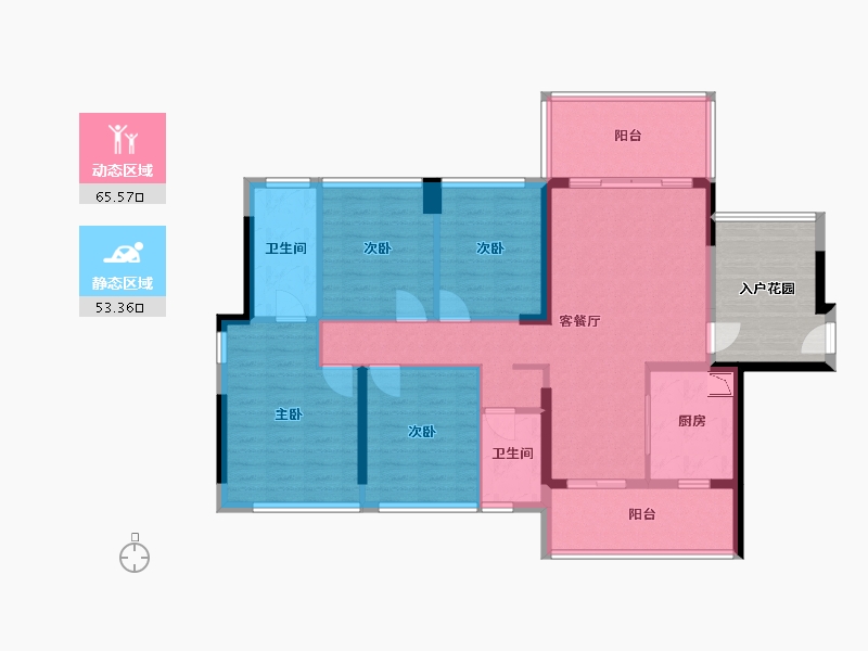 广西壮族自治区-桂林市-桂林大龙府-115.91-户型库-动静分区