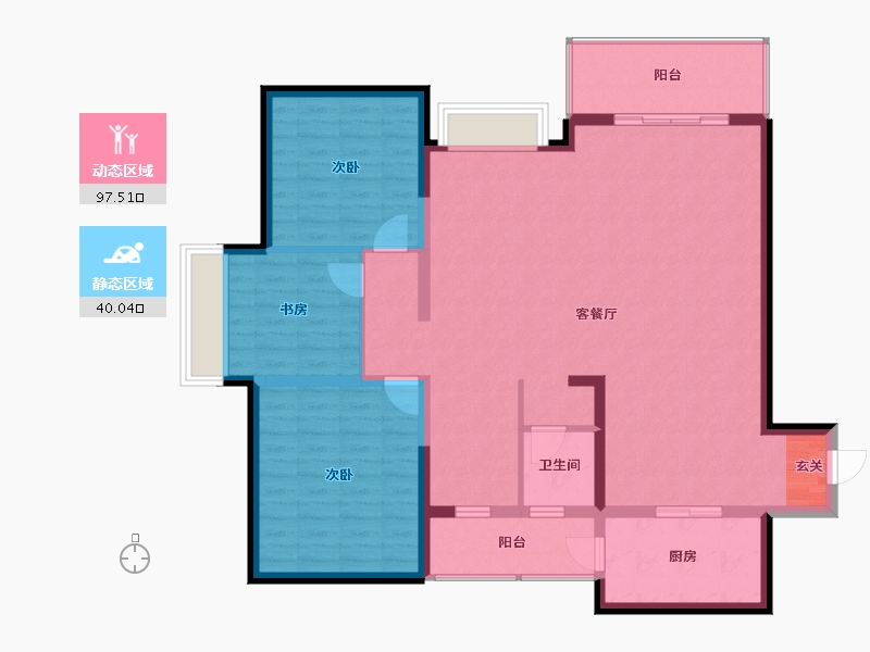 广西壮族自治区-南宁市-轨道御珑壹号城-125.24-户型库-动静分区