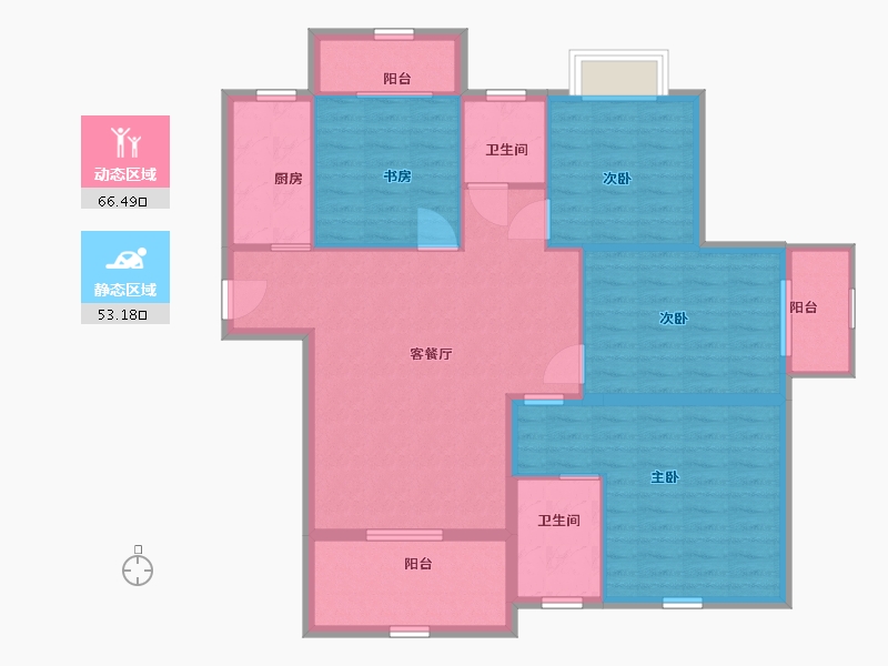 广西壮族自治区-北海市-园辉红树湾-108.50-户型库-动静分区