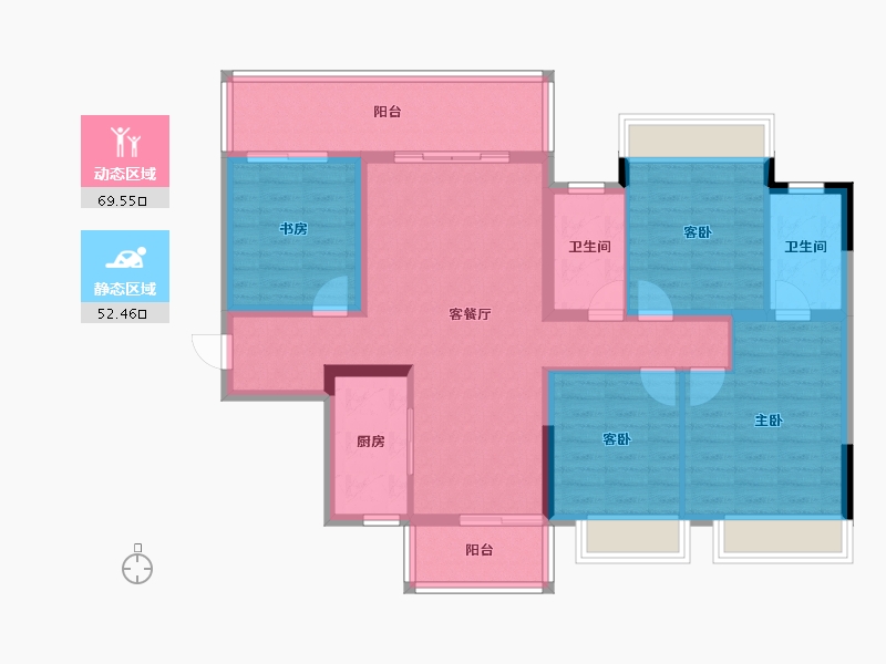 广西壮族自治区-南宁市-九樾府樾境-109.26-户型库-动静分区