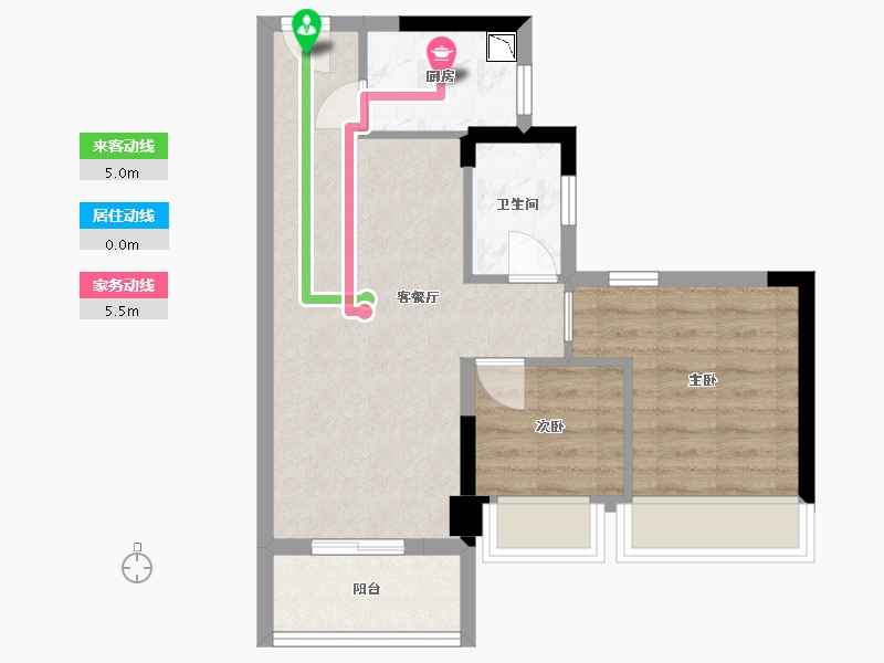 广东省-中山市-盛迪嘉光明1号-51.60-户型库-动静线