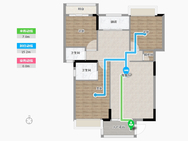 广东省-揭阳市-玉溪华庭-103.21-户型库-动静线