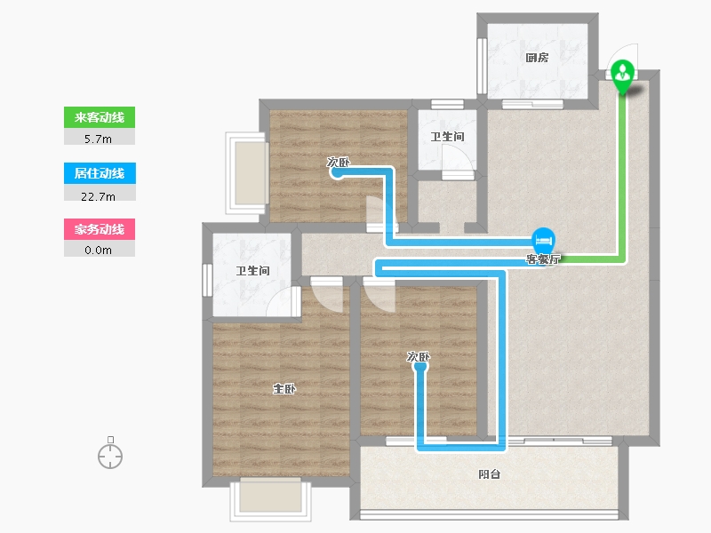 广西壮族自治区-桂林市-名门世家-95.47-户型库-动静线