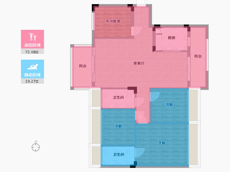 湖南省-邵阳市-隆回碧桂园-100.50-户型库-动静分区