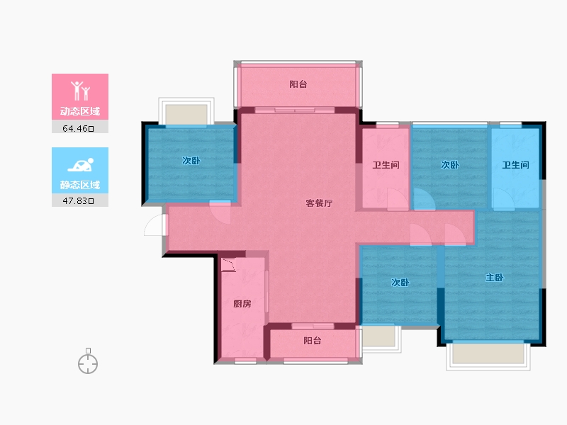 广东省-中山市-佳兆业・上品雅园-100.01-户型库-动静分区