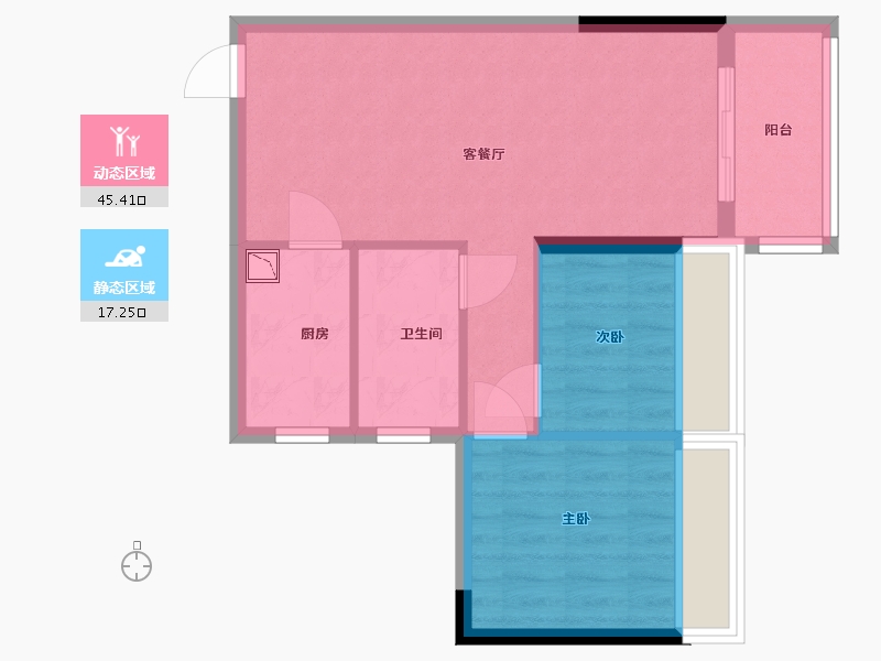 广东省-中山市-盛迪嘉光明1号-56.00-户型库-动静分区