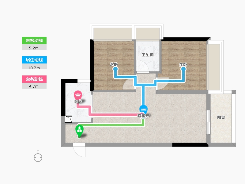 广东省-中山市-盛迪嘉光明1号-54.09-户型库-动静线