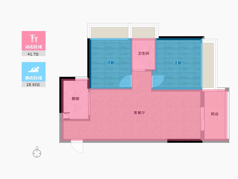 广东省-中山市-盛迪嘉光明1号-54.09-户型库-动静分区