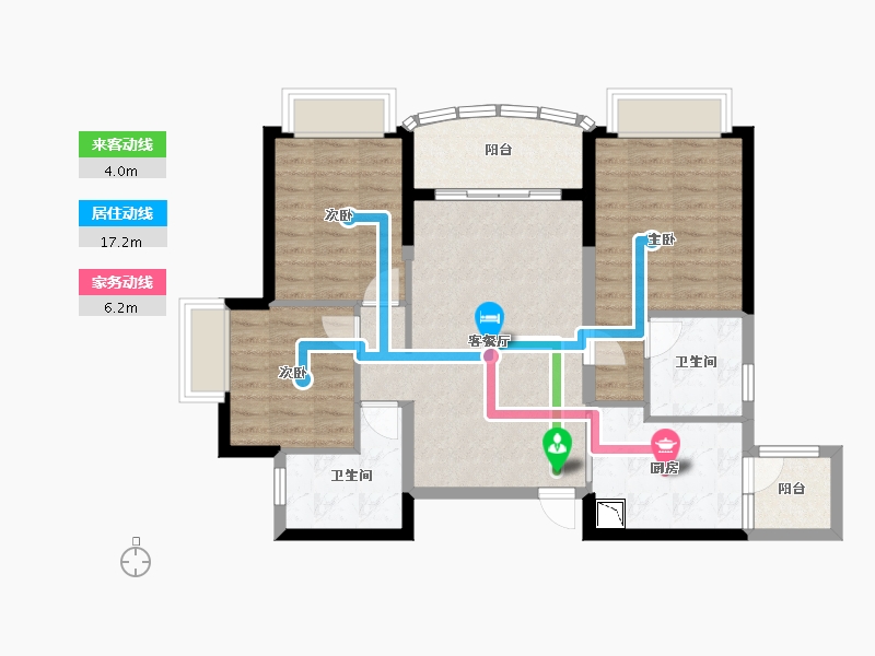 四川省-德阳市-恒大翡翠湾-83.12-户型库-动静线