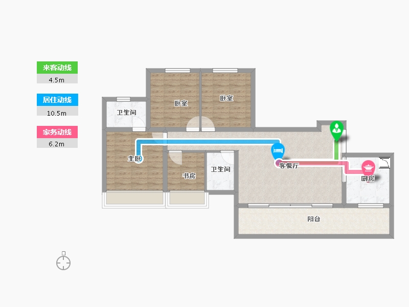 四川省-泸州市-佳乐世纪城蓝博湾-97.66-户型库-动静线