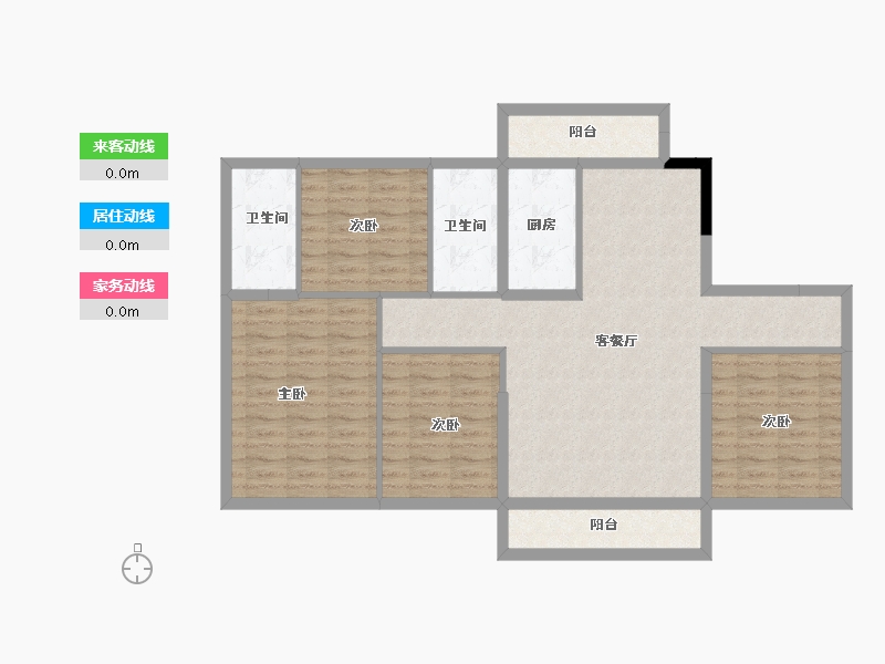 广东省-中山市-碧桂园·佳诚 城央首府-105.51-户型库-动静线