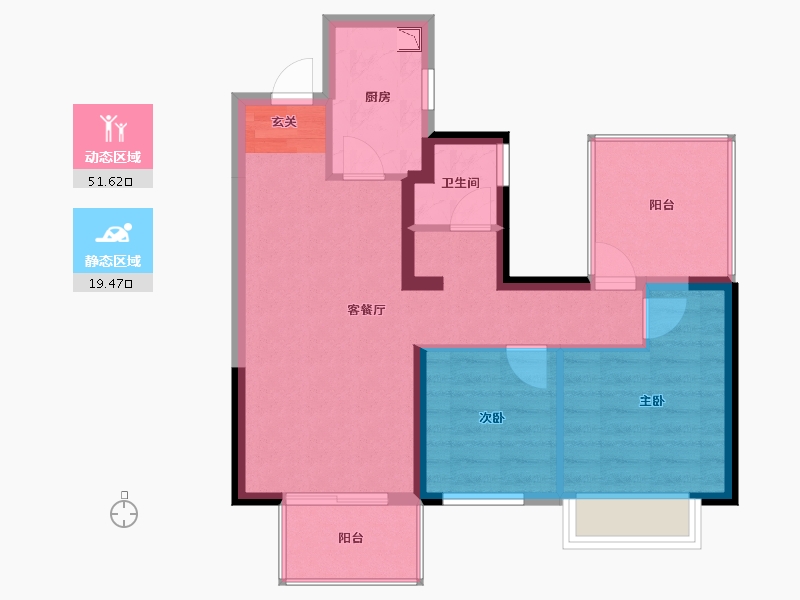 广西壮族自治区-南宁市-中南十洲-63.17-户型库-动静分区