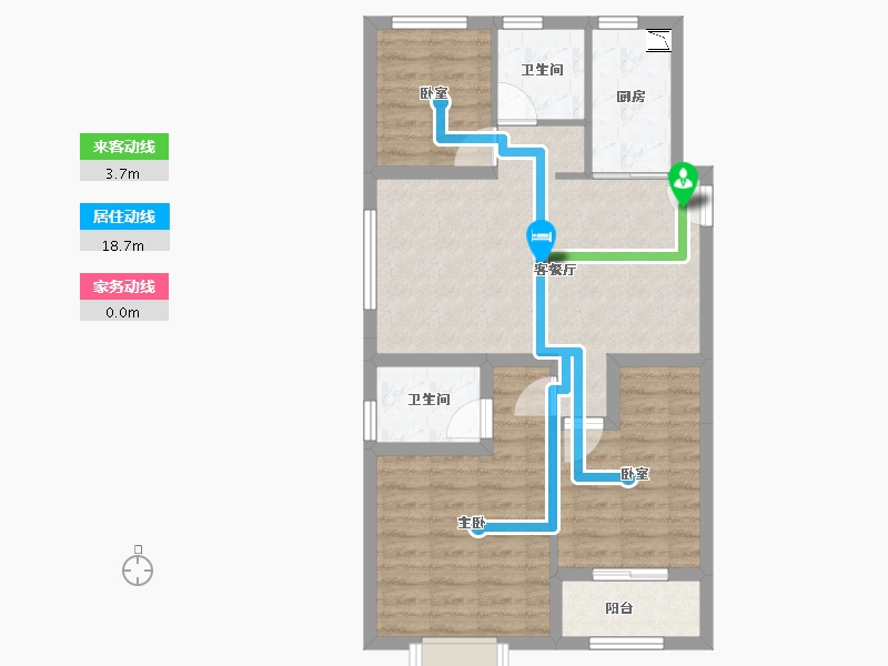 浙江省-杭州市-相寓-72.16-户型库-动静线