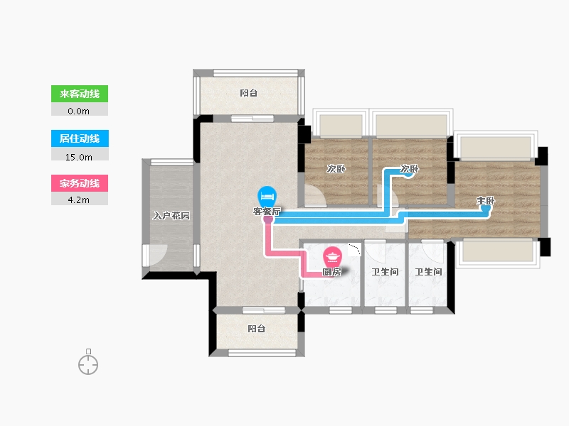 广东省-中山市-盛迪嘉光明1号-74.74-户型库-动静线