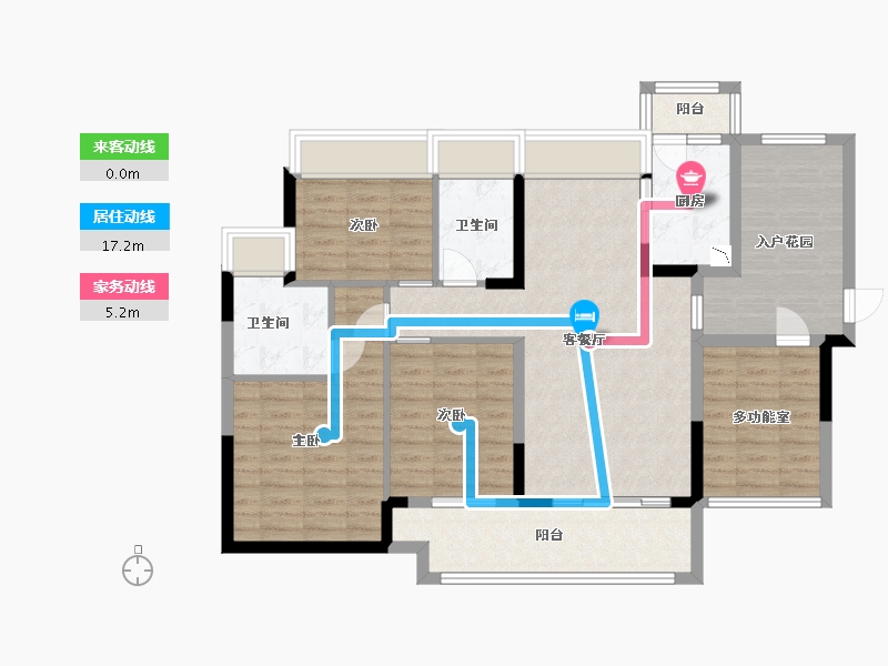 广东省-中山市-雅居乐国宾道-102.40-户型库-动静线