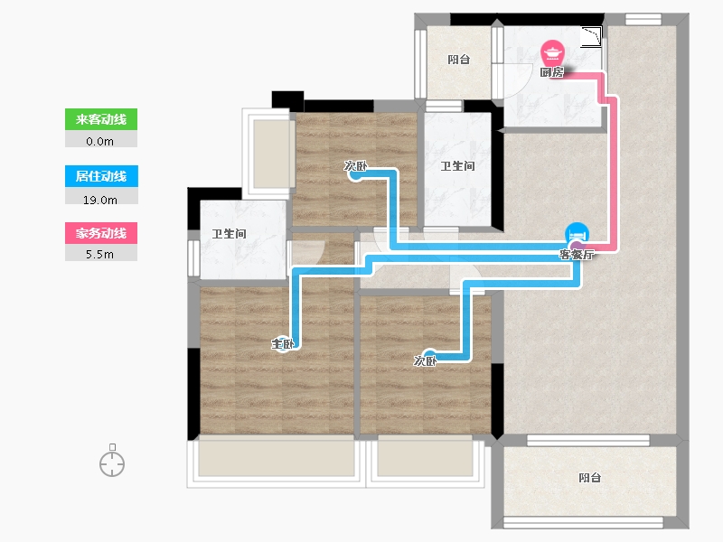 广东省-中山市-盛迪嘉光明1号-71.80-户型库-动静线