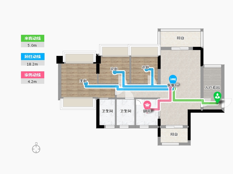 广东省-中山市-盛迪嘉光明1号-73.80-户型库-动静线