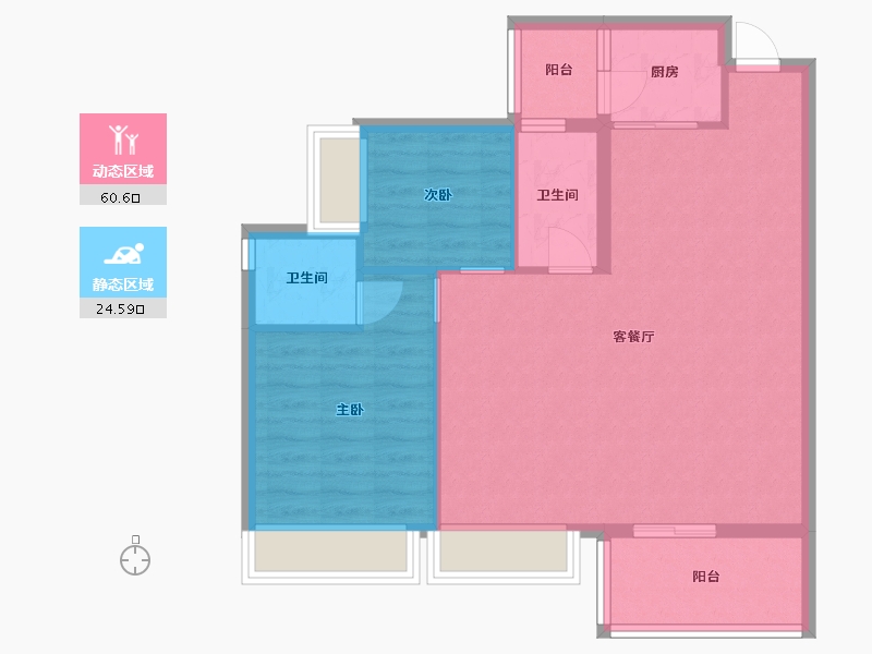 广东省-中山市-润达幸福汇-77.19-户型库-动静分区