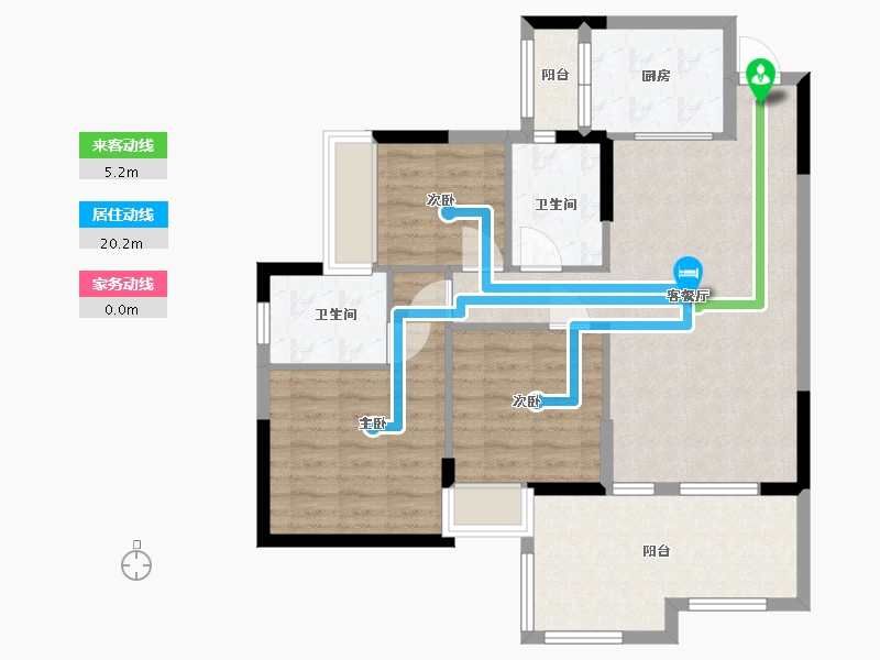 广东省-中山市-爱琴半岛-88.00-户型库-动静线