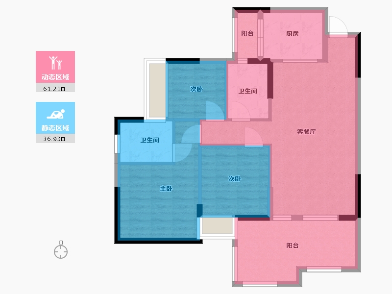 广东省-中山市-爱琴半岛-88.00-户型库-动静分区