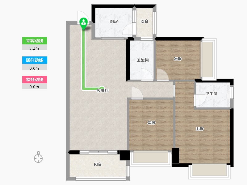 广东省-中山市-富逸城·臻誉-91.82-户型库-动静线