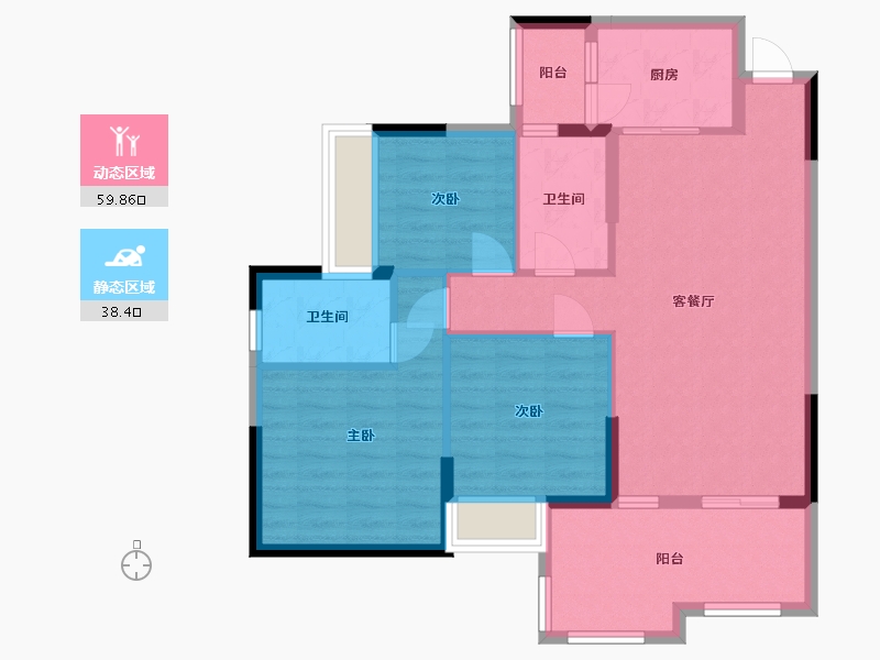 广东省-中山市-爱琴半岛-88.00-户型库-动静分区