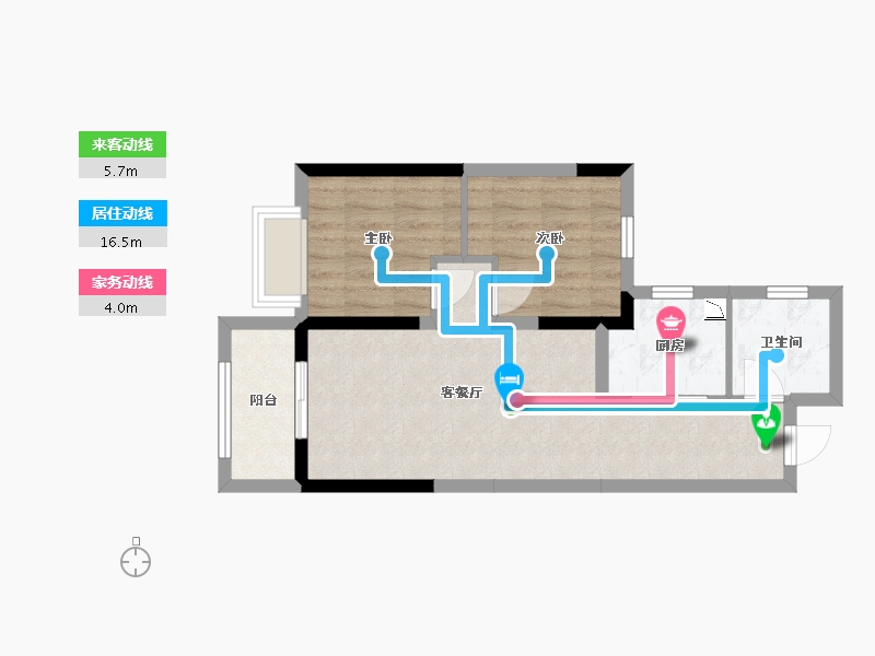 广西壮族自治区-南宁市-奥园瀚德棠悦府-51.39-户型库-动静线