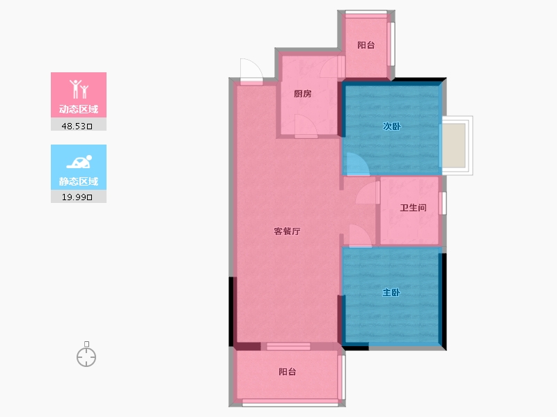 广东省-中山市-爱琴半岛-61.10-户型库-动静分区