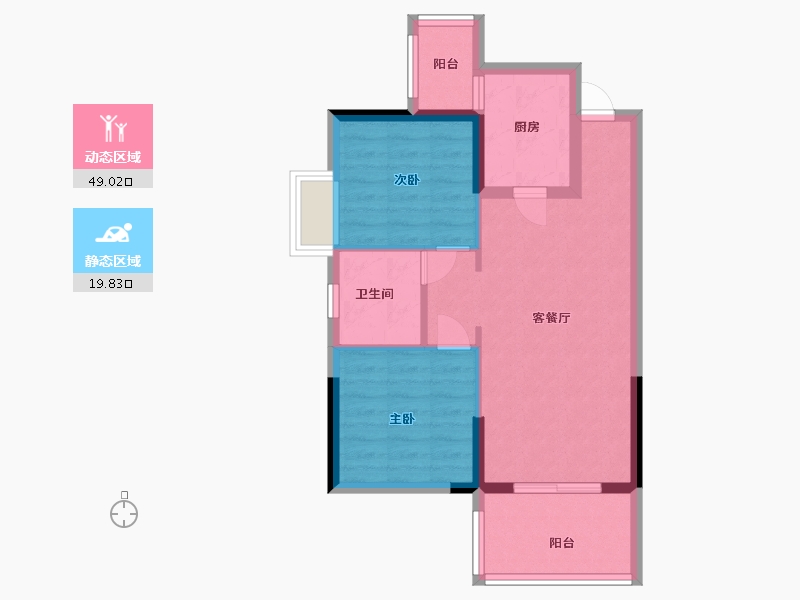 广东省-中山市-爱琴半岛-61.20-户型库-动静分区