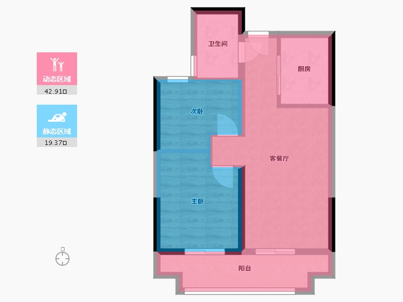 广西壮族自治区-北海市-融创海映兰屿-55.19-户型库-动静分区