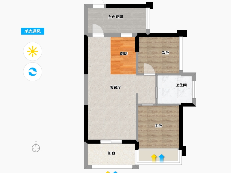 广东省-中山市-泰瑞居-54.40-户型库-采光通风