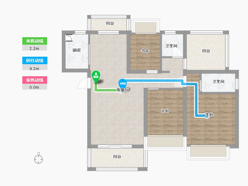 广东省-中山市-合强熹时代-84.21-户型库-动静线