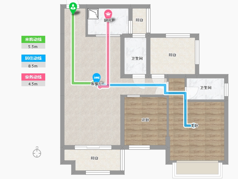 广东省-中山市-合强熹时代-73.11-户型库-动静线