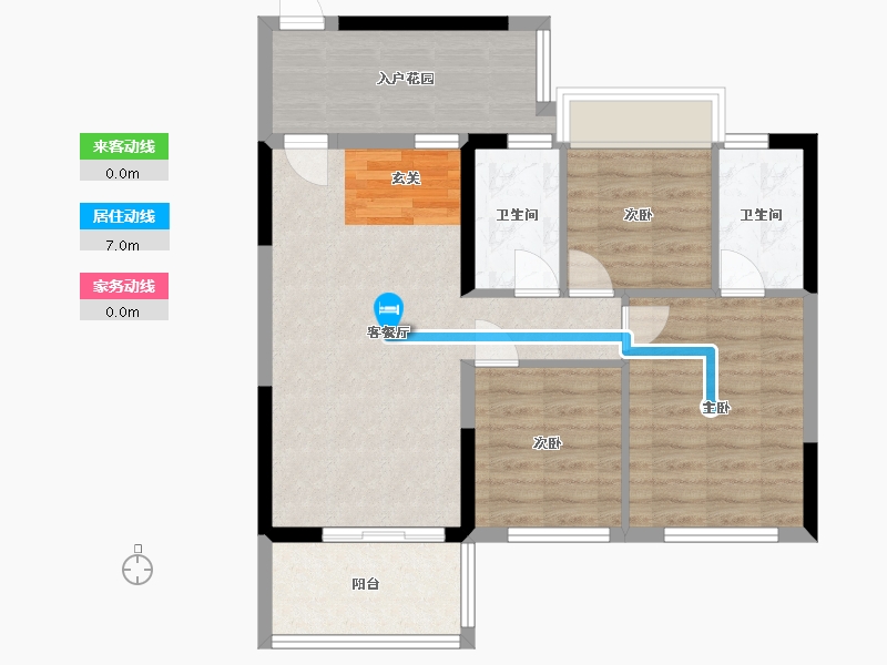 广东省-中山市-泰瑞居-76.33-户型库-动静线