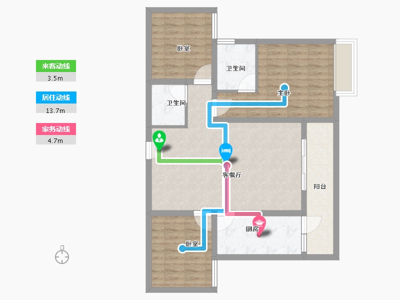 四川省-泸州市-誉润城-86.55-户型库-动静线