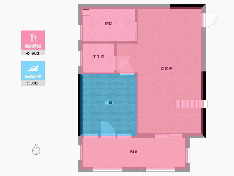 广西壮族自治区-南宁市-奥园瀚德棠悦府-50.40-户型库-动静分区