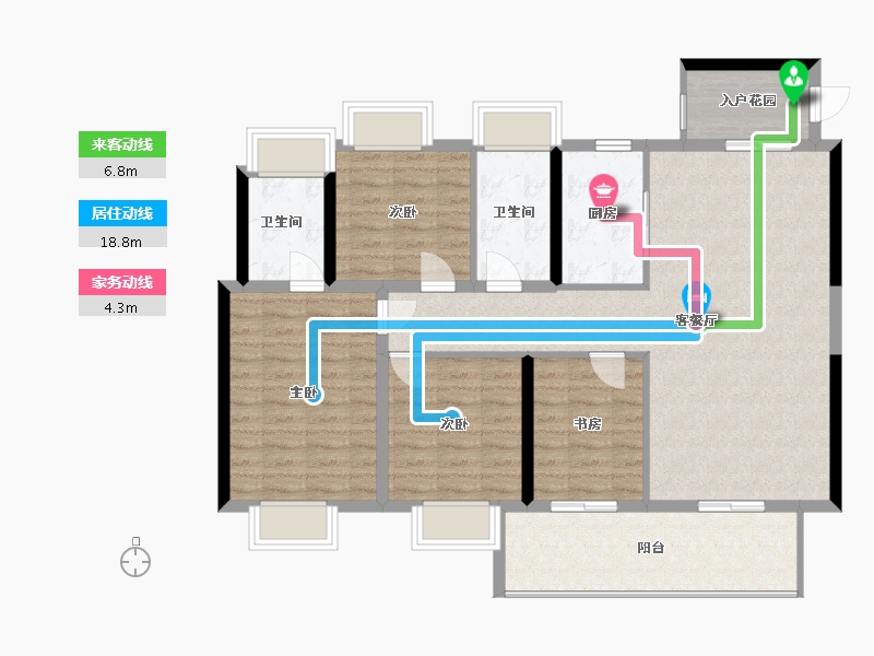 福建省-泉州市-旭辉城-110.00-户型库-动静线