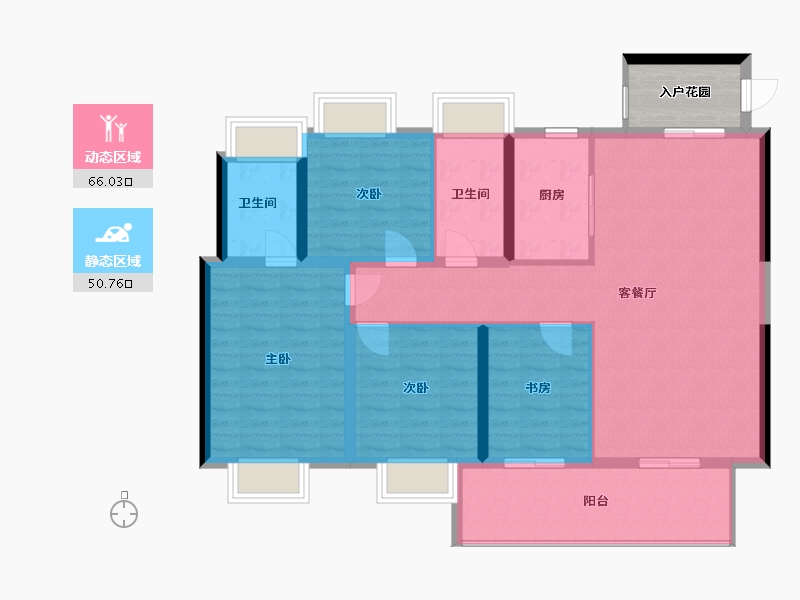 福建省-泉州市-旭辉城-110.00-户型库-动静分区