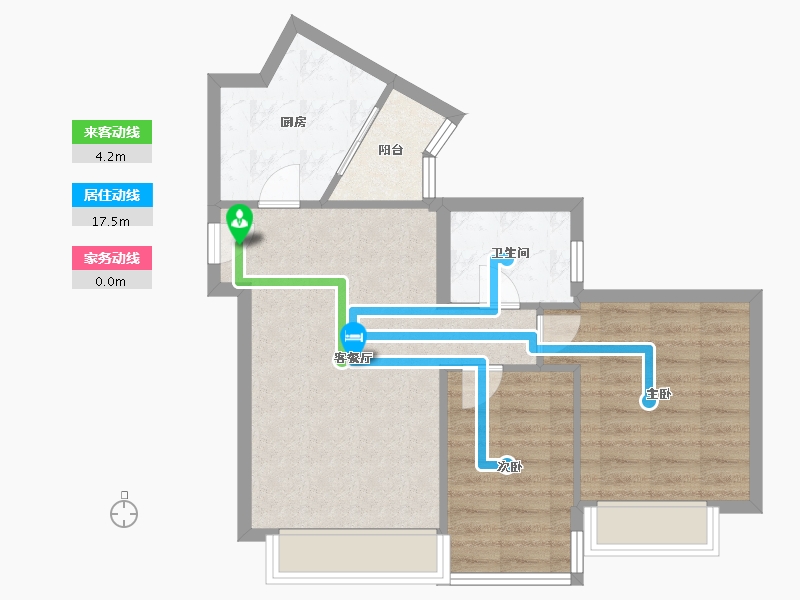 北京-北京市-国美第一城-63.50-户型库-动静线