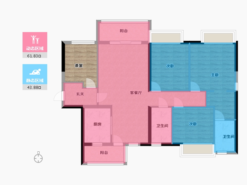 广东省-中山市-富逸城·臻誉-102.70-户型库-动静分区