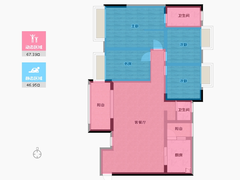 四川省-乐山市-峨眉云顶-101.05-户型库-动静分区